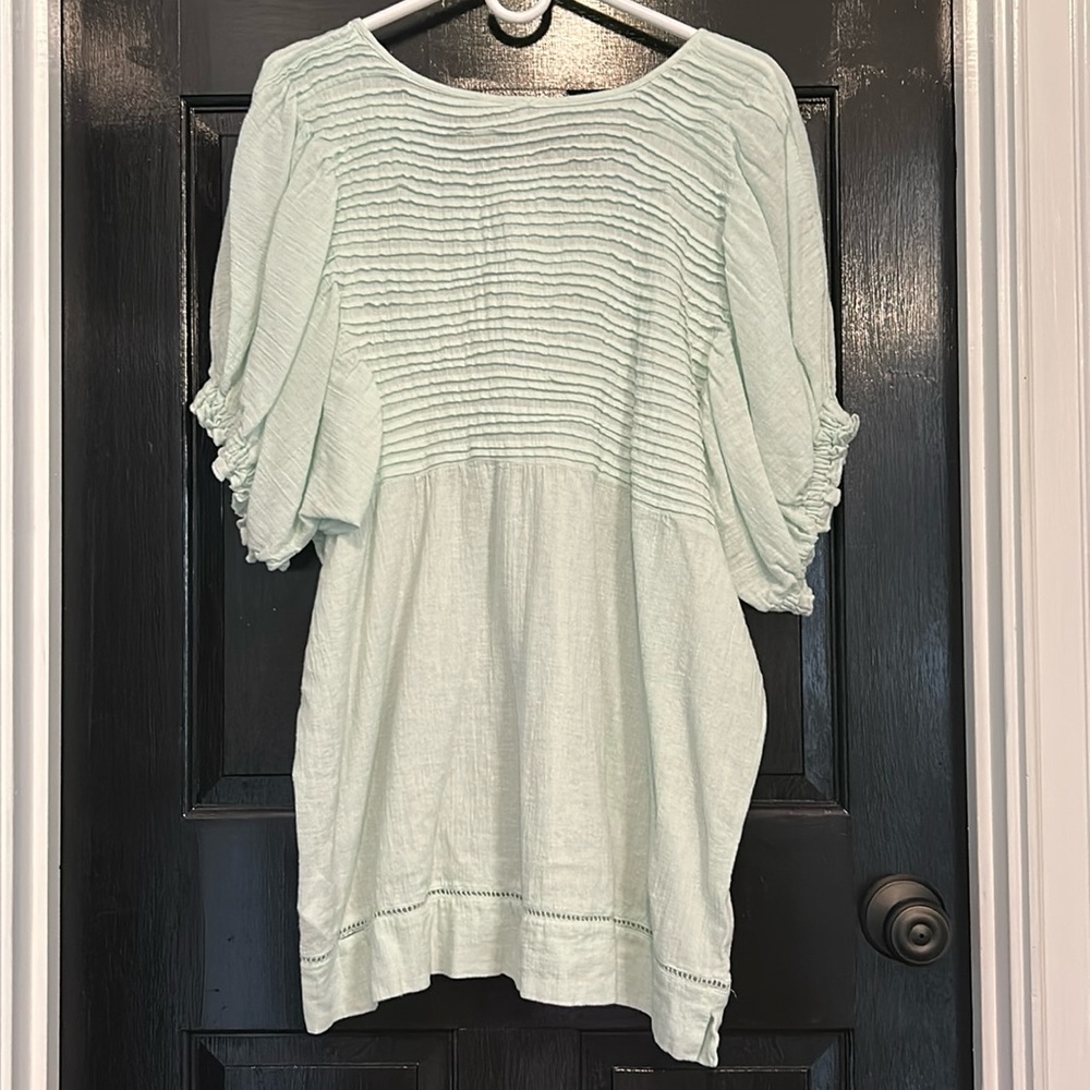 Free People Elsie Tunic Mint Green Large - Picture 5 of 9